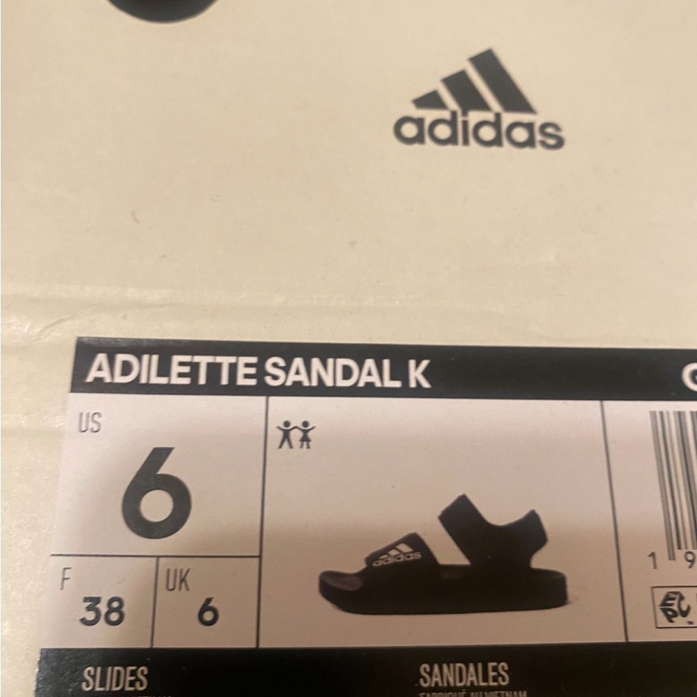 Adidas Black Adilette Sandals